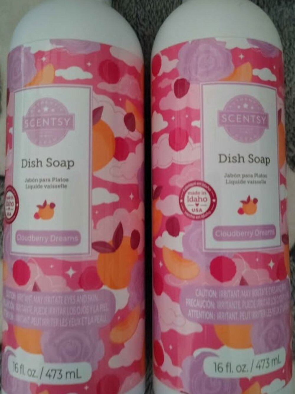 Scentsy Set of 2 Cloudberry Dreams Dish Soap